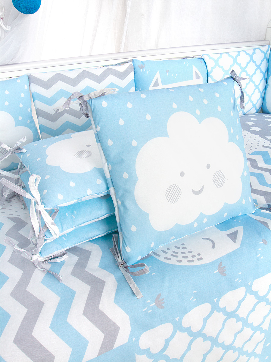 Комплект в кроватку Baby Boo Blue, 1392