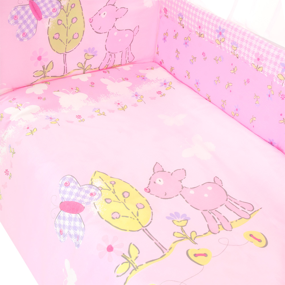 Комплект в кроватку Little Friend, розовый, 1266