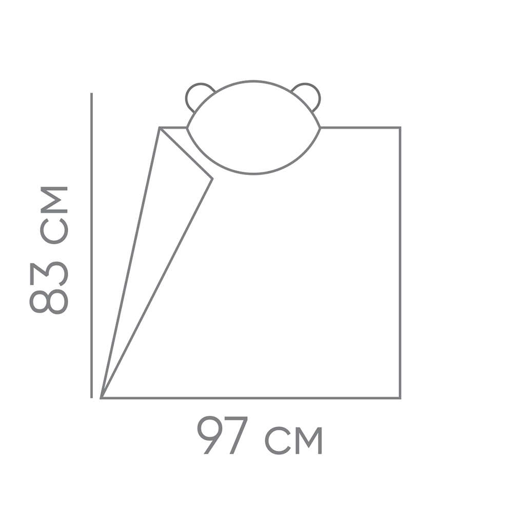 Полотенце банное Крабик 83x97, 3315