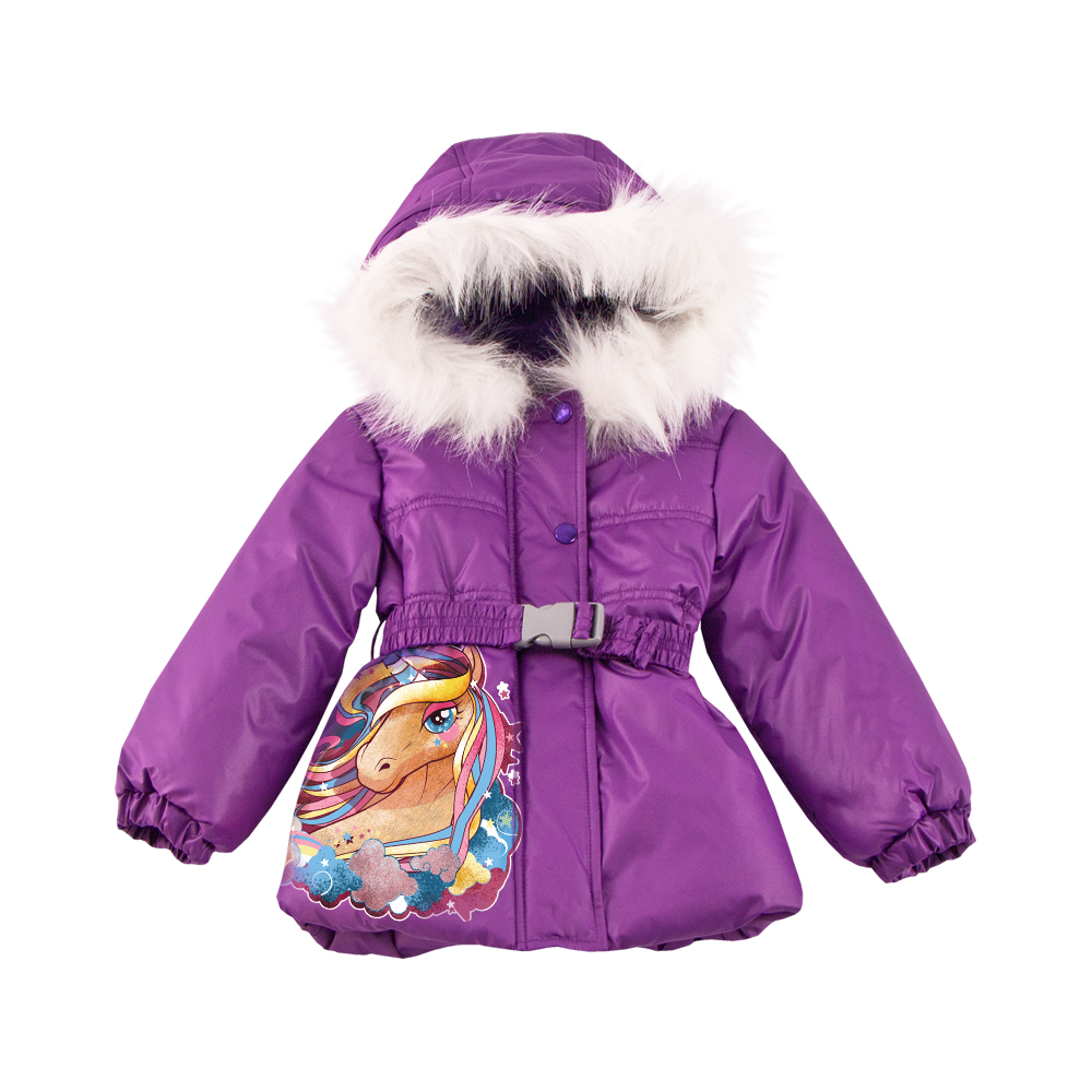 Куртка для девочки, фиолетовая, м167