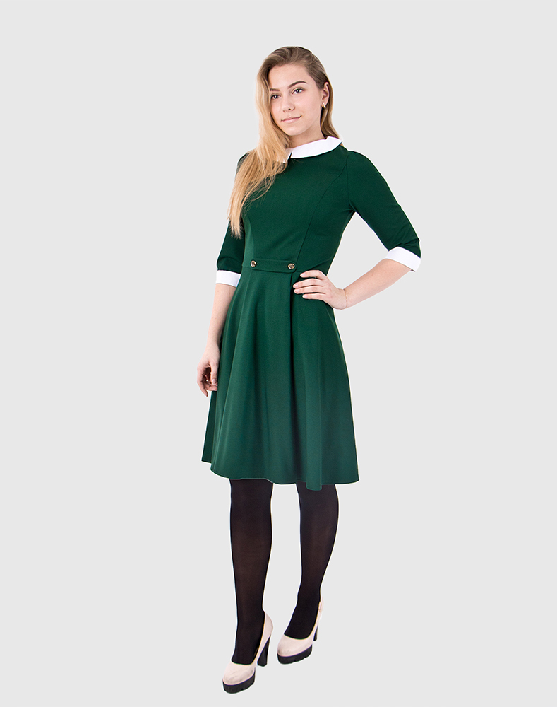 Платье зелёное, 60479