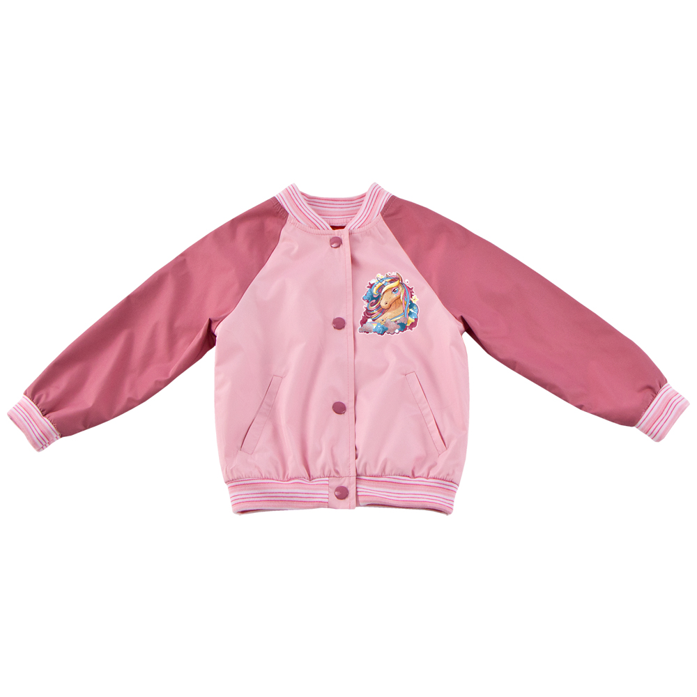 Куртка для девочки, розовая, м143