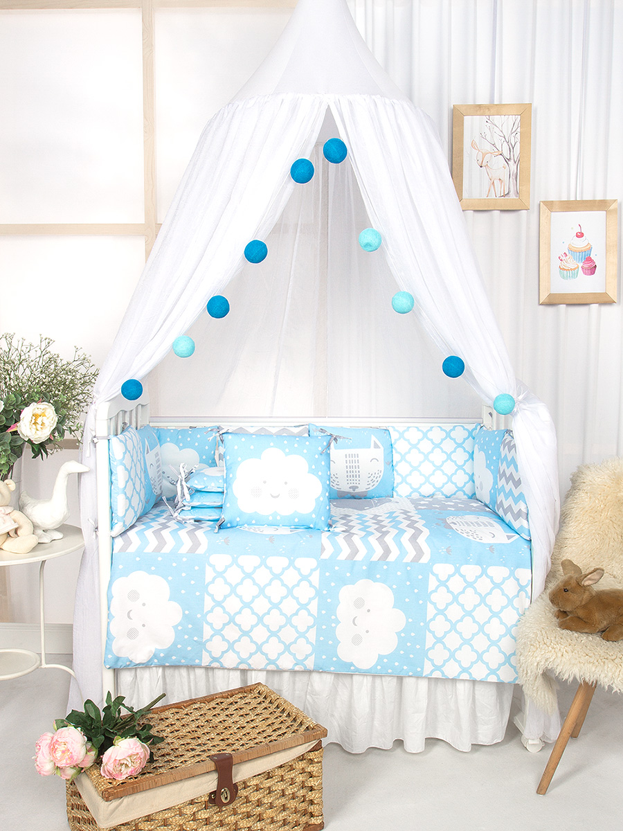 Комплект в кроватку Baby Boo Blue, 1392