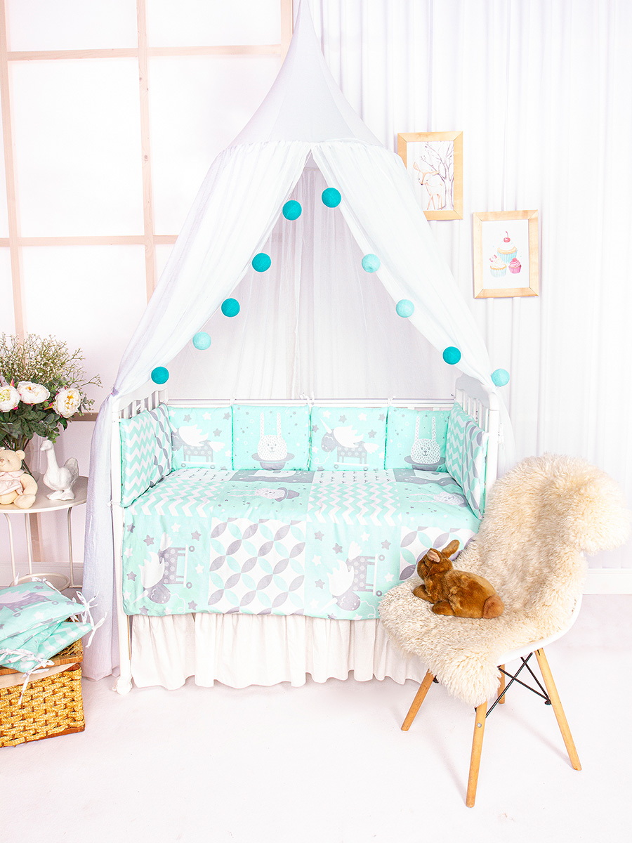 Комплект в кроватку Baby Boo Mint, 1394