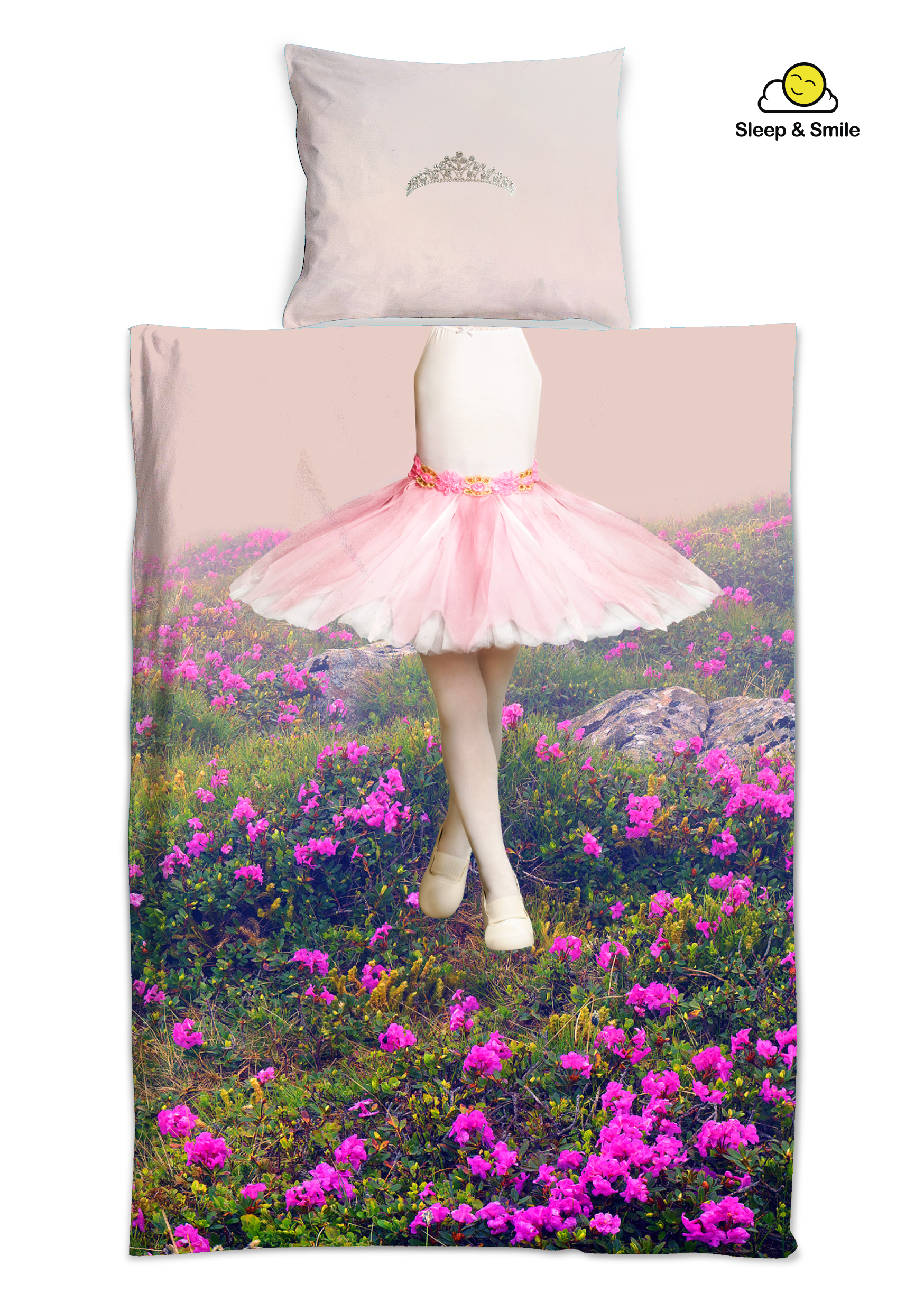 Детское постельное бельё Балерина, розовое, s1041