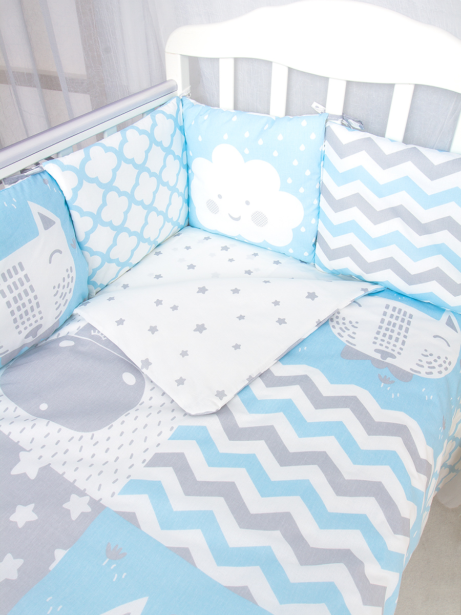 Комплект в кроватку Baby Boo Blue, 1392