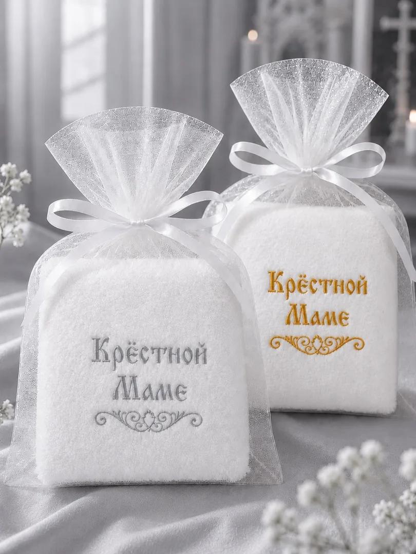 Крестильное полотенце "Крестной маме", 3213