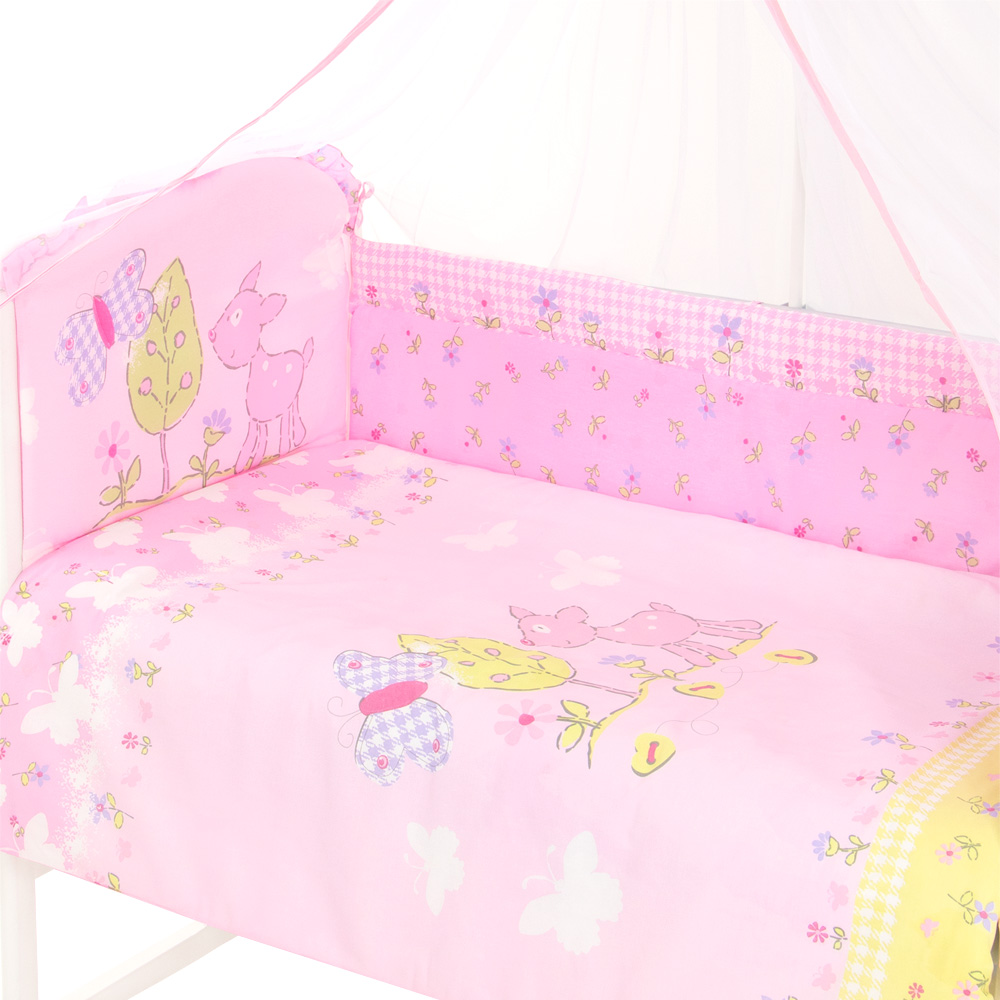 Комплект в кроватку Little Friend, розовый, 1266