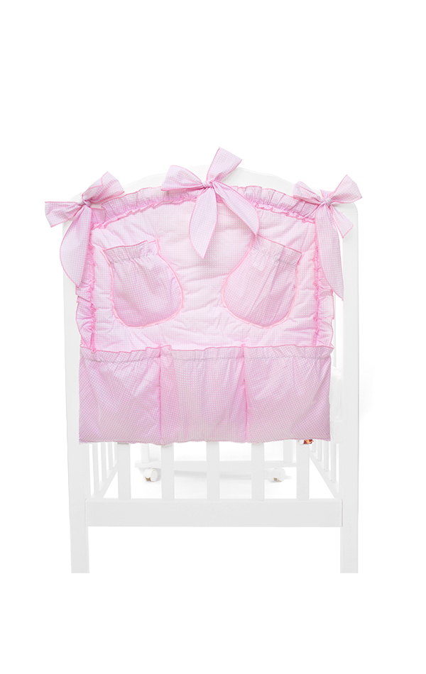 Карман на кроватку Алёнка, розовый, 5016
