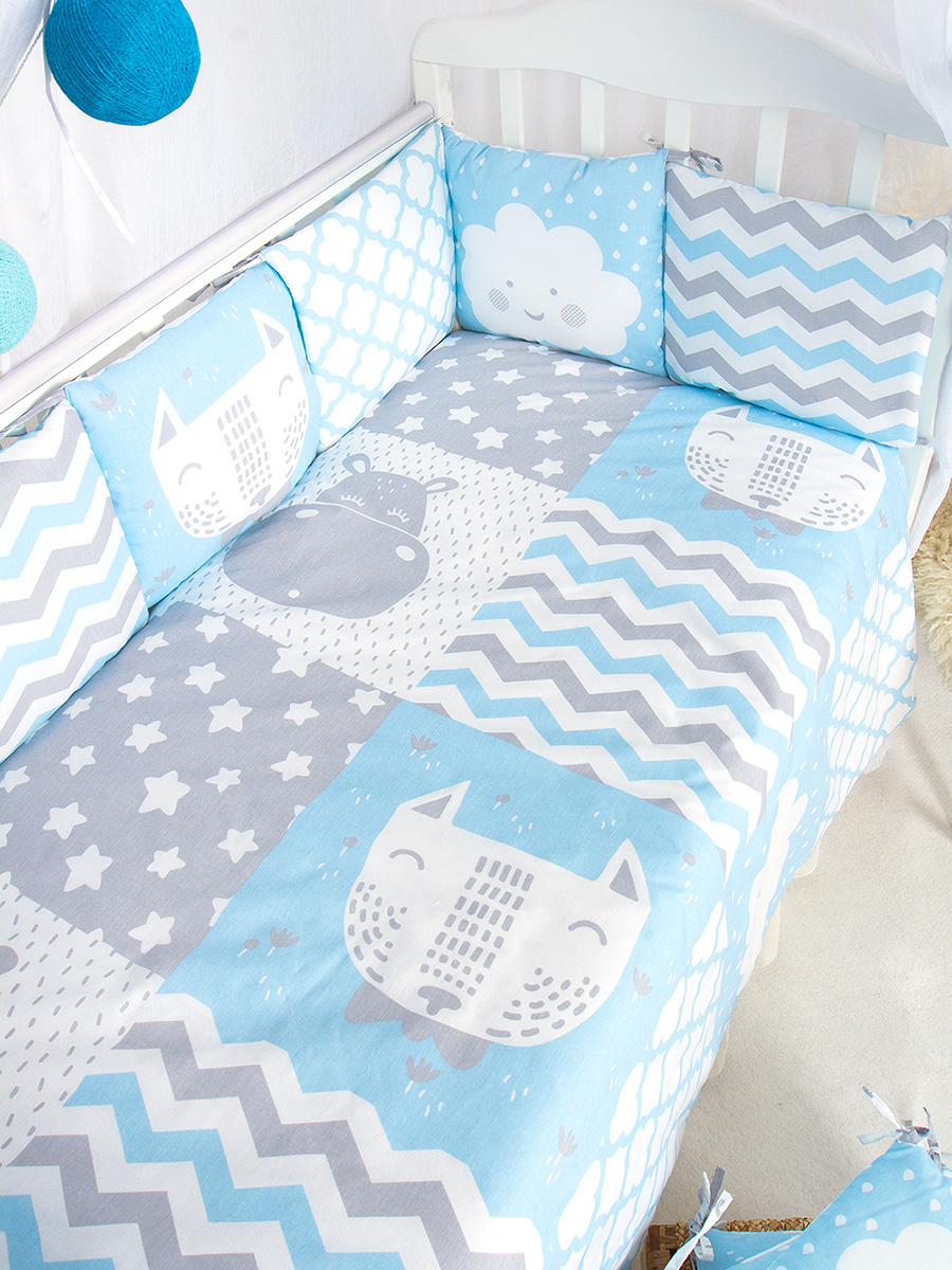 Комплект в кроватку Baby Boo Blue, 1392
